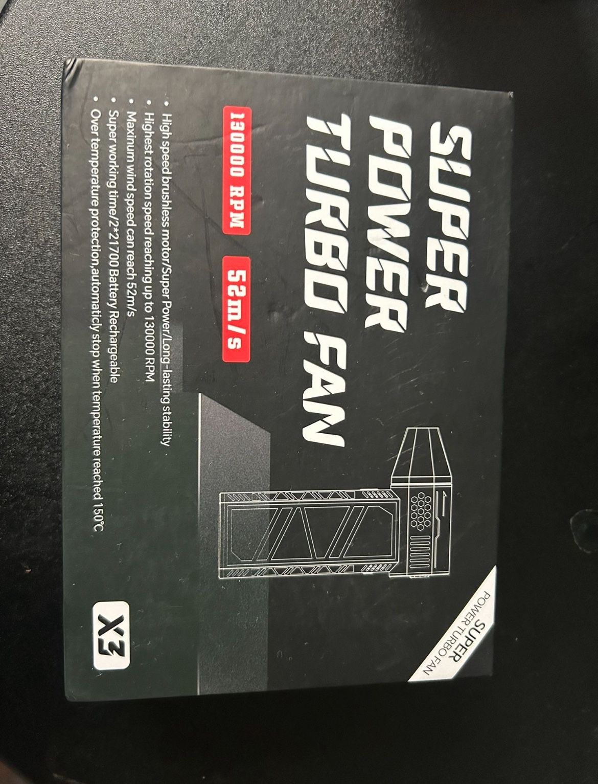 🔥 Super Power Turbo Fan X3 — 130,000 RPM Handheld Air Blower 💨