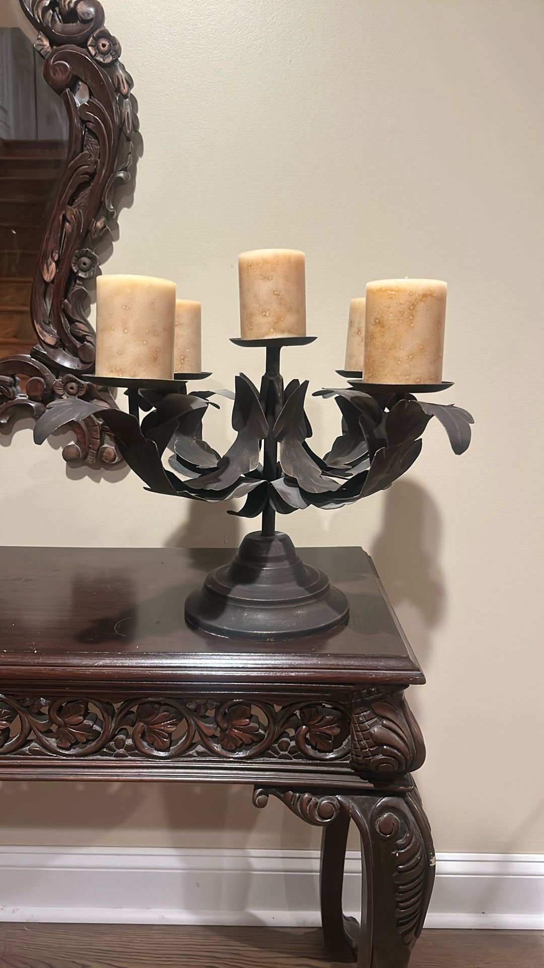 Wrought Iron Candle Holder