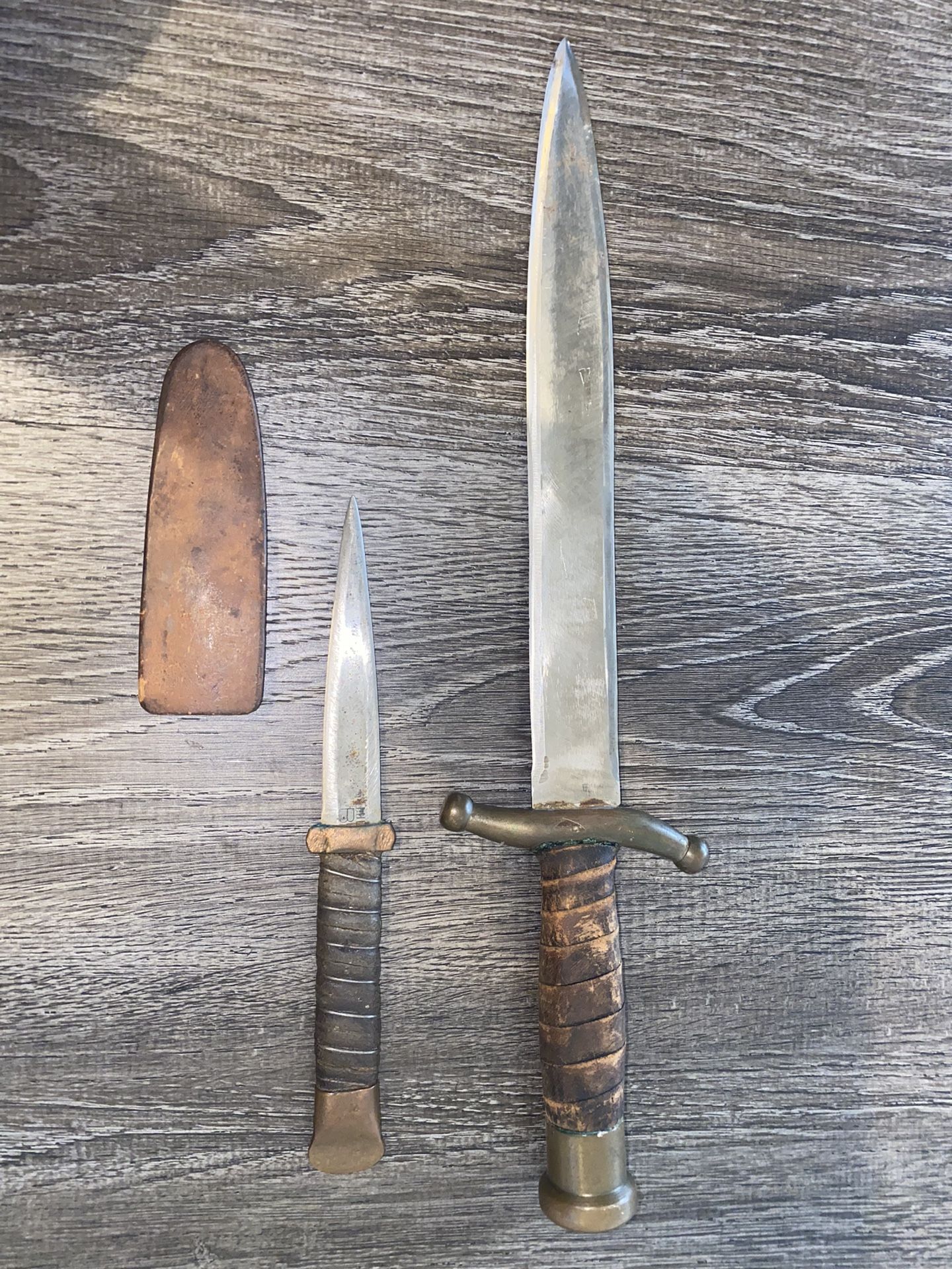 Vintage WWII Theater Fighting Knife Sword and Dagger Antique