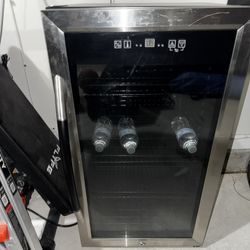 Chrome Mini Fridge