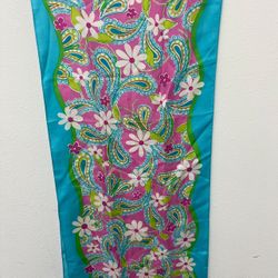 Lilly Pulitzer Ford Limited Edition 2004 Breast Cancer Paisley Scarf Silk