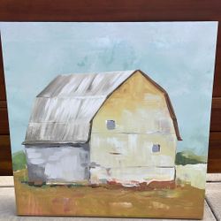 Large Artwork! 40” X 40” Farmhouse Painting 