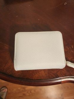 Small Zip-Around Leather Wallet