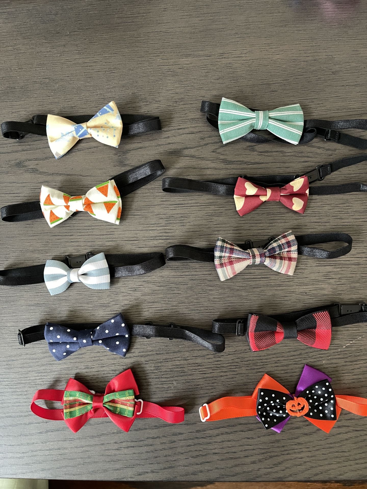 10 Brand New Dog Bow Ties Bundle