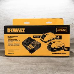 DEWALT 20V Max 4Ah & 5Ah Battery Starter Kit
