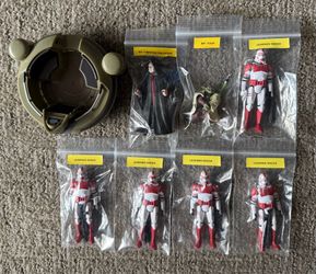 Star Wars Coruscant Guard Clone Shock Trooper Lot 7 Figures