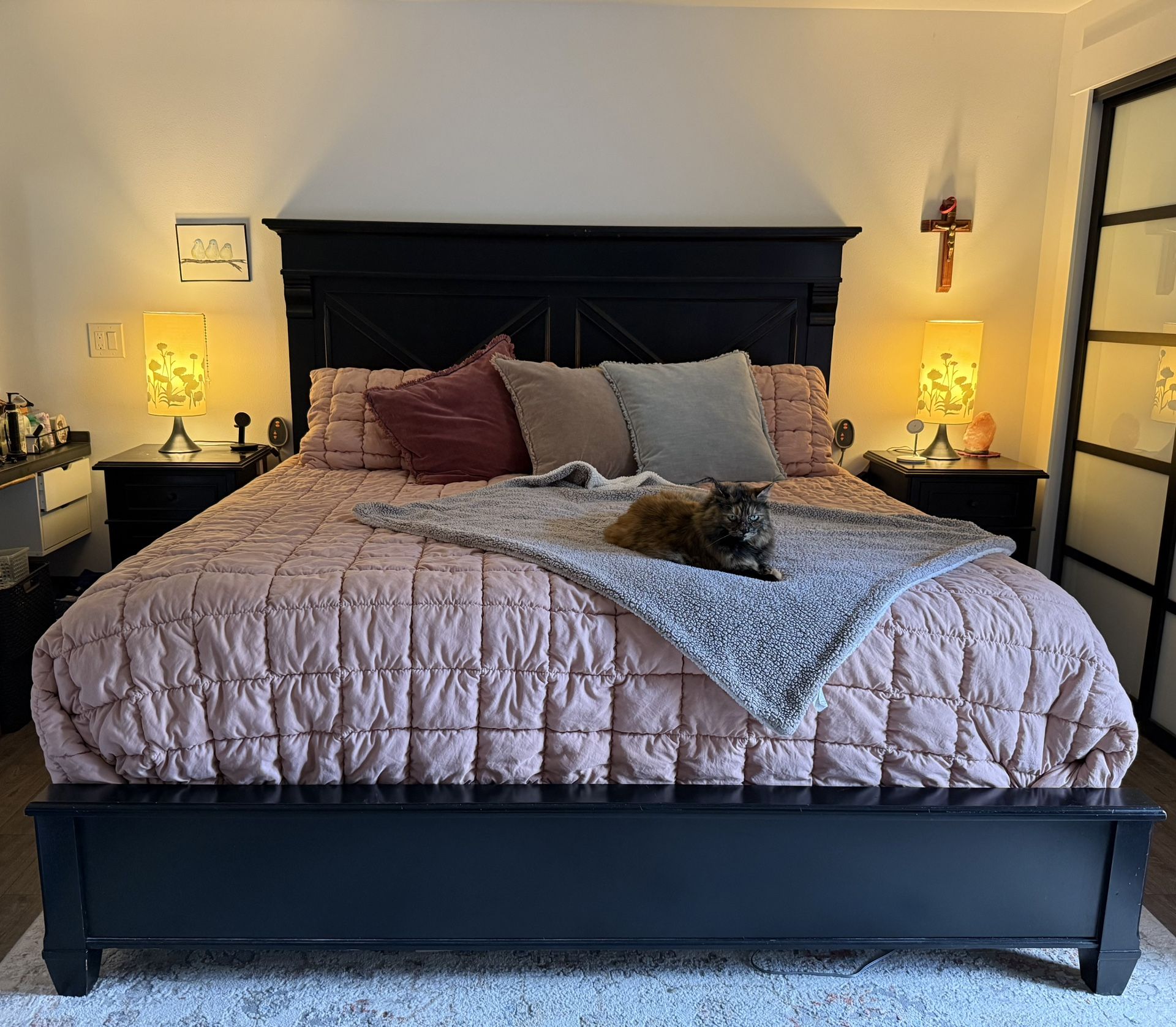 Thomasville Bed Frame, Nightstands And Mattresses