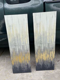 Abstract Canvas Wall Art Set of 2