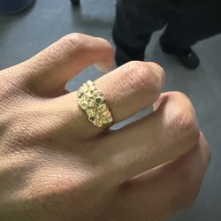 10k nugget ring