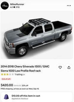 Silverado Roof Rack lower profile