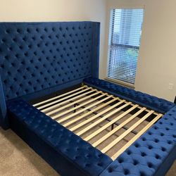 🤗OVERSTOCKED & UNDERPRICED! BLUE STORAGE BED! KING $895/ QUEEN $$825!