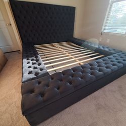 Queen Storage Platform Frame Pillowtop Included