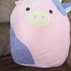 Pink And Purple Cow Plush