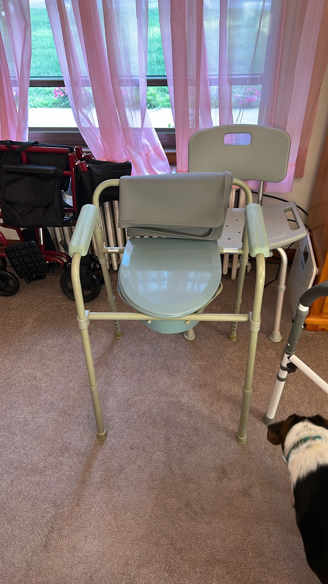 Bedside Commode With Drop Mat