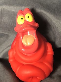 Disney The Little Mermaid Sebastian the crab 🦀 figurine toy cake topper 🥳free gift with purchase! ❤️ rare find Sebastian!