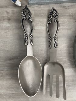 Metal Fork & Spoon