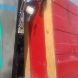 Westward 4ft wide x 3ft tall x 2ft front to back.   Maybe a few inches less. Solid, in very good condition. Needs cleaning and paint remover. Found in