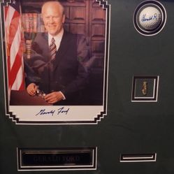 President Gerald Ford Memorabilia Signed 