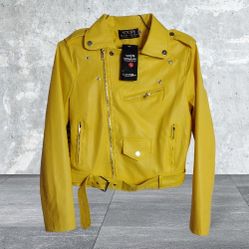 Young Women's Plu Leather Jacket Size 2-3