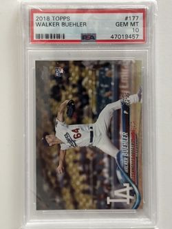 2018 TOPPS CHROME #71 WALKER BUEHLER RC DODGERS PSA 10