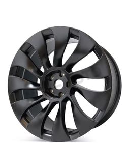 New 21" x 10.5" Rear Wheel for Tesla Model Y 2020-2024 Matte Black