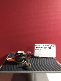 NINI Duck Face Decorative Teapot Hand-Painted Figurine