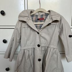 Girls Trentch Coat Jacket Sz 5