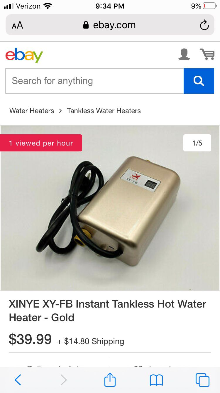 XINYE XY-FB Instant Tankless Hot Water Heater