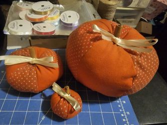 Fabic Pumpkins