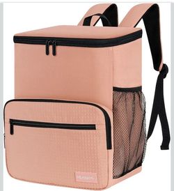 Cooler Backpack Insulated Leak Proof Beach Backpack Cooler Bag, Cooling Beer Lunch Backpack Cooler for Men Women Picnic Hiking Camping Travel with 4 P