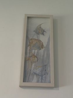 Fish & Seahorse Framed Art $3 each