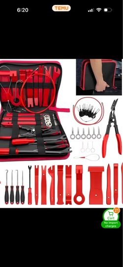43pcs Set Of Interior Removal Tools, Car Terminal Removal Key Tools, Car Pliers, Audio Removal Tools, Car Interior Repair And Removal Kits, Precision 