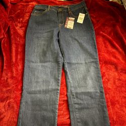 Gloria Vanderbilt Amanda Supreme Stretch Dark Blue Jeans