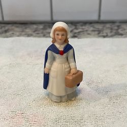 Lefton Colonial Village Nurse Sarah Miller porcelain figurine