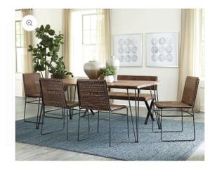 Coaster Live Edge Wood Table 71” Long