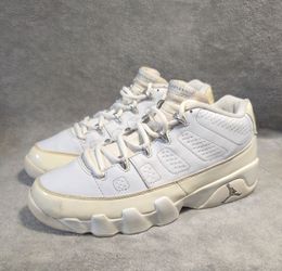 Nike Air Jordan 9 Retro Low 303895 - 111 Triple White Size Men's 9