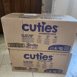 Diapers Cuties Size 6 New