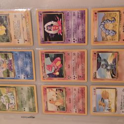 Vintage Non-holographic Pokémon Cards