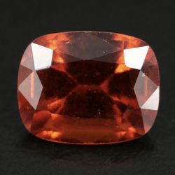 4.4 Ct Cushion Faceted Hessonite Garnet