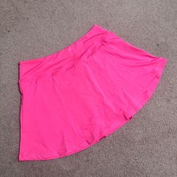 New small neon pink mini skirt skort athletic stretchy festival rave outfit