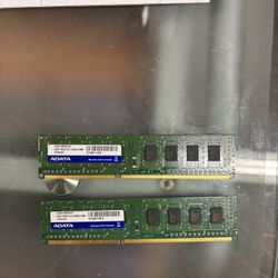 (2) ADATA 2x4 GB DDD3