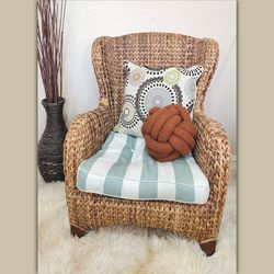 Pottery Barn Havana Seagrass Wingback Armchair.  Home Decor ✨️🌾