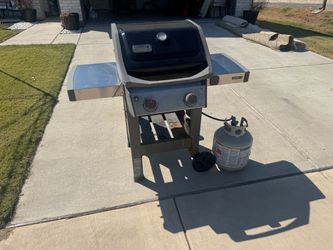 Weber 2-Burner Propane Gas Grill + Propane Tank