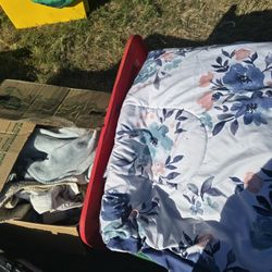 3 Tubs/Boxes Of Blankets