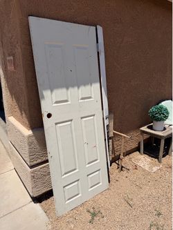 Solid White Wood Door - 30” x 80”