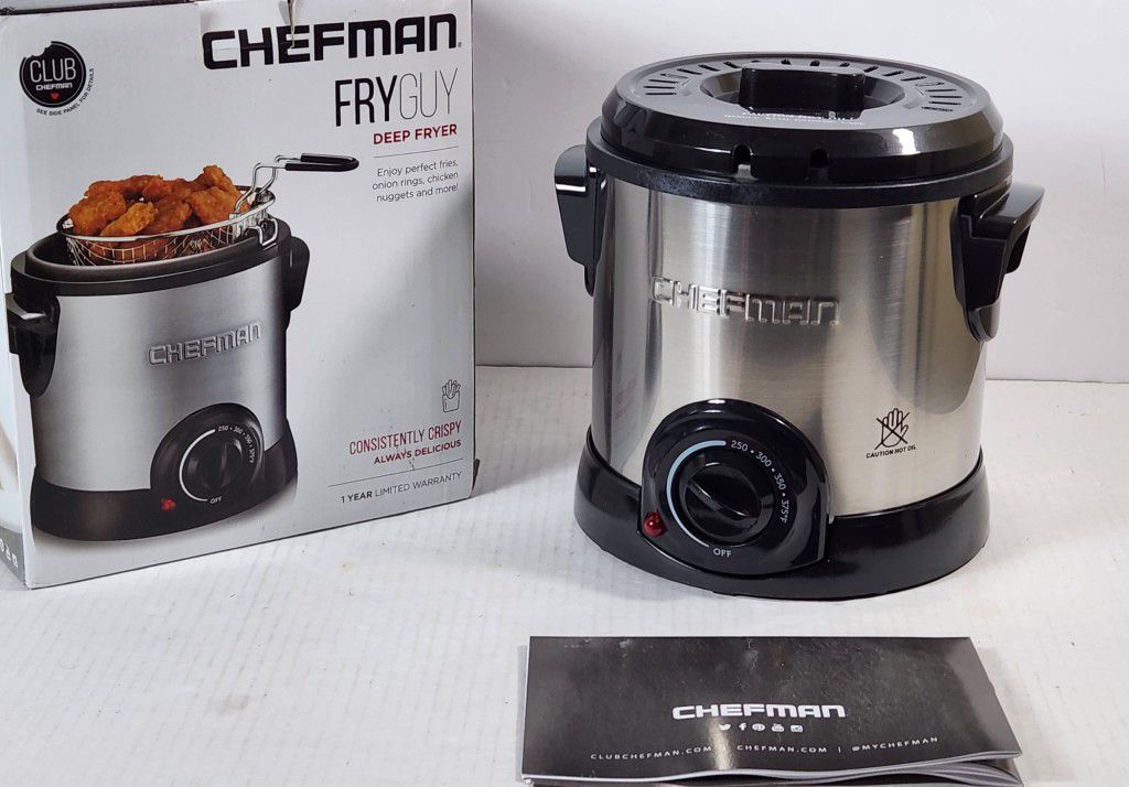Chefman Fry Guy Deep Fryer with Removable Basket, Easy-to-Clean #684 for  Sale in Murfreesboro, TN - OfferUp