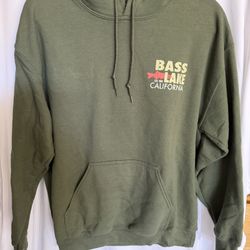 Women’s Hoodie Sweatshirt, Bass Lake California, Size Medium