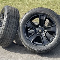 2024 Like NEW 20” Black Chevy Tahoe Wheels Silverado 6 lug Mopar rims Z71 Tires GMC Sierra Yukon Denali Escalade Suburban