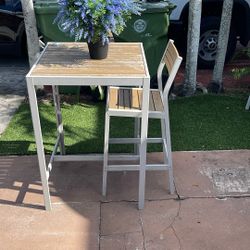 Table with (1) Chair Patio Yard Balcony $39