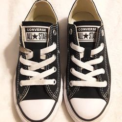 Converse Youth Classic Black and White Low Top Sneakers 